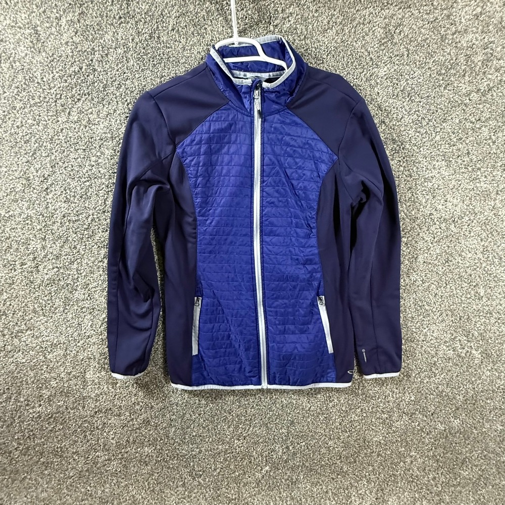 Champion C9 Womens Hybrid Quilted VentureLoft Jacket Blue Navy Full Zip XL